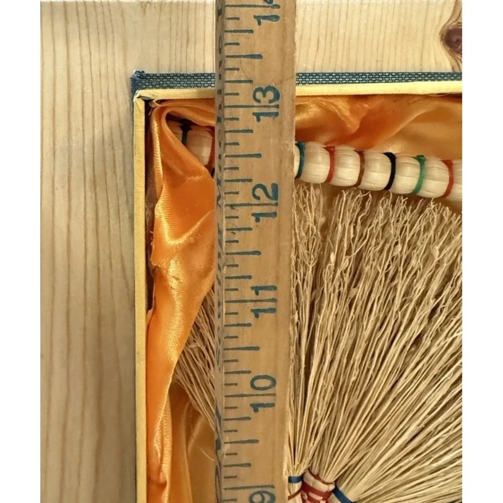 VNT Eco Hand-weaved Straw Hand Brooms Mongolian Made Set Of 5‎ Unique, With Box